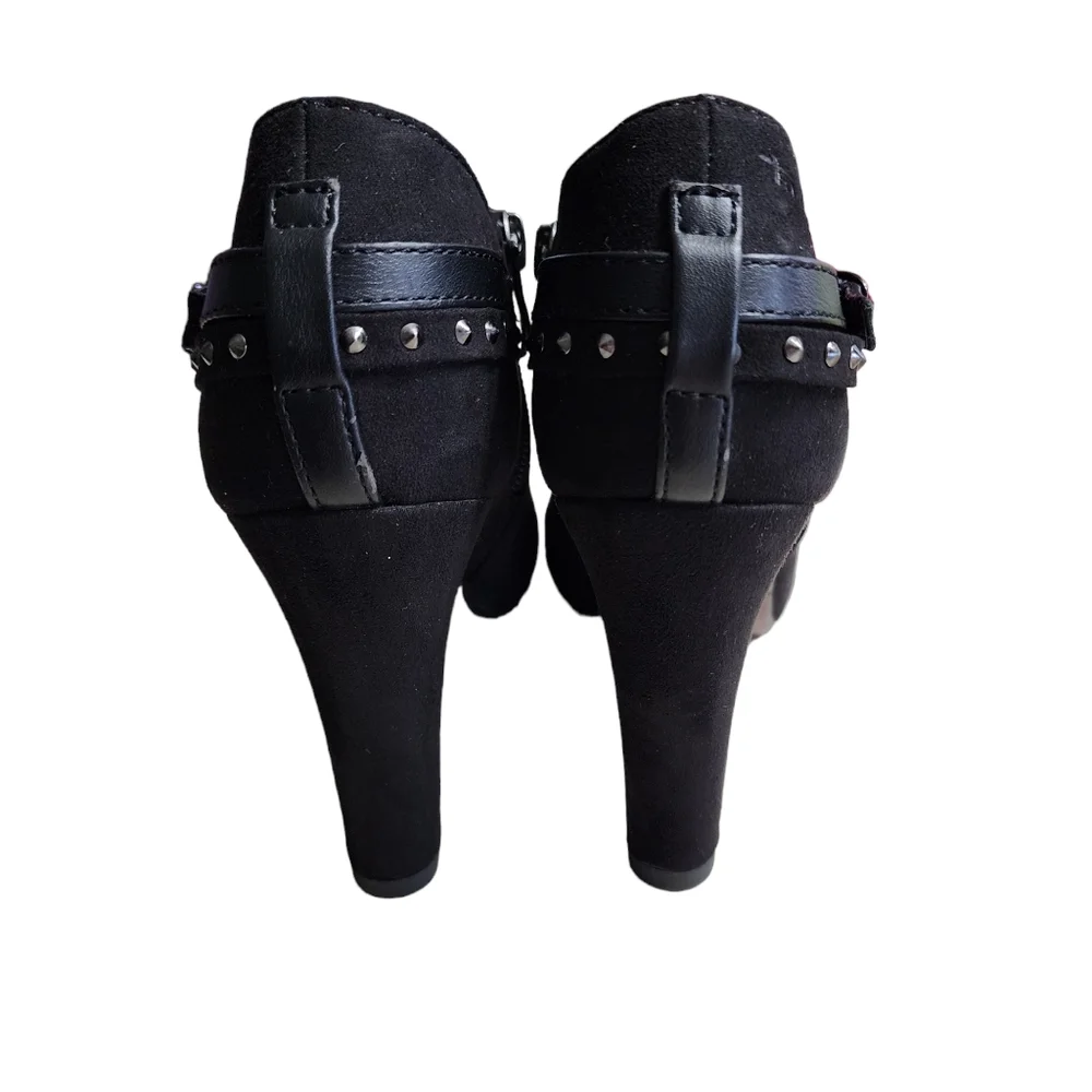 Women's Tamaris Ankle Booties Black Sz 5.5
